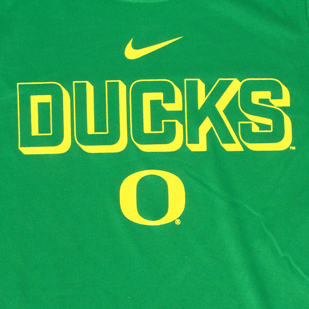 Classic Oregon O, Nike, Green, Crew Neck, Performance/Dri-FIT, Kids, Youth, Shadow, T-Shirt, 954264
